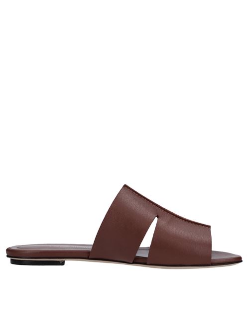 Mules in pelle LORENA ANTONIAZZI | E23217SC19C/9978MARRONE